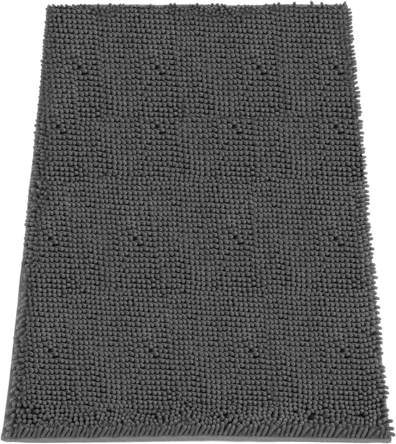 HOMEK Absorbent Dog Door Mat for Muddy Paws, 48" x 30" Chenille Indoor Mats for Entryway, Trap Dirt Front Door Mat Indoor Entrance Washable Non Slip Soft - Image 1